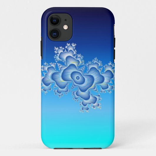 Coques Case-Mate iPhone Fractale Aqua (Dos)
