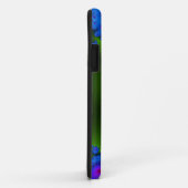 Coques Case-Mate iPhone fractale arc-en-ciel (Dos/Droite)