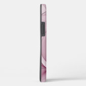 Coques Case-Mate iPhone Fractale balançante, Art Abstrait Moderne Rose Ber (Verso / Droite)