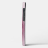 Coques Case-Mate iPhone Fractale balançante, Art Abstrait Moderne Rose Ber (Verso / Gauche)