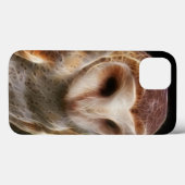Coques Case-Mate iPhone Fractale masquée de hibou (Verso (horizontal))