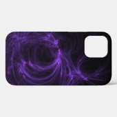 Coques Case-Mate iPhone Fractale pourpre (Verso (horizontal))