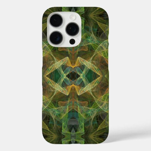 Coques Case-Mate iPhone Fractale verte-s'adapte à tous les cas (Verso)