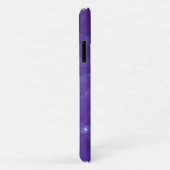 Coques Case-Mate iPhone Fractale violet géométrique (Dos/Droite)