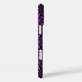 Coques Case-Mate iPhone Fractale violette victorienne (Verso / Droite)