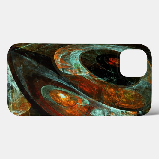 Coques Case-Mate iPhone Fractionner l'art Abstrait (Verso (horizontal))
