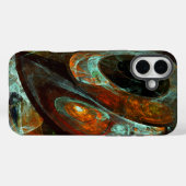 Coques Case-Mate iPhone Fractionner l'art Abstrait (Verso (horizontal))