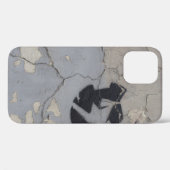 Coques Case-Mate iPhone Fragment de pierre noir et blanc (Verso (horizontal))