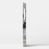 Coques Case-Mate iPhone Fragment de pierre noir et blanc (Verso / Gauche)