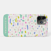 Coques Case-Mate iPhone Fragment Joué Lumineux Terrazzo Personnalisé (Dos (Horizontal))