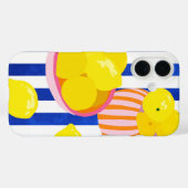 Coques Case-Mate iPhone Fraîcheur de citron (Verso (horizontal))