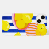 Coques Case-Mate iPhone Fraîcheur de citron (Verso (horizontal))