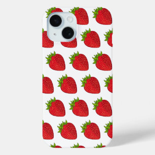 Coque Pour iPhone 15 Fraise