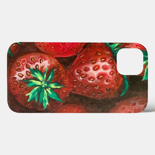 Coques Case-Mate iPhone Fraise (Verso (horizontal))