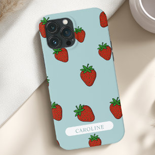 Case-Mate iPhone Case Fraise bleue personnalisée