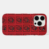 Coques Case-Mate iPhone Fraise Checkerboard - Fun Red (Verso (horizontal))