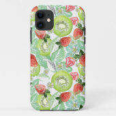 Coques Case-Mate iPhone Fraise et kiwi. (Dos)