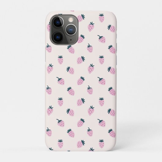 Coques Case-Mate iPhone Fraise rose (Dos)