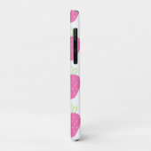 Coques Case-Mate iPhone Fraise rose Aquarelle Minimale Fruit (Dos/Gauche)