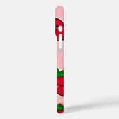 Coques Case-Mate iPhone Fraise souriante aux joues roses (Verso / Gauche)