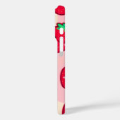 Coques Case-Mate iPhone Fraise souriante aux joues roses (Verso / Gauche)