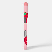 Coques Case-Mate iPhone Fraise souriante aux joues roses (Verso / Droite)