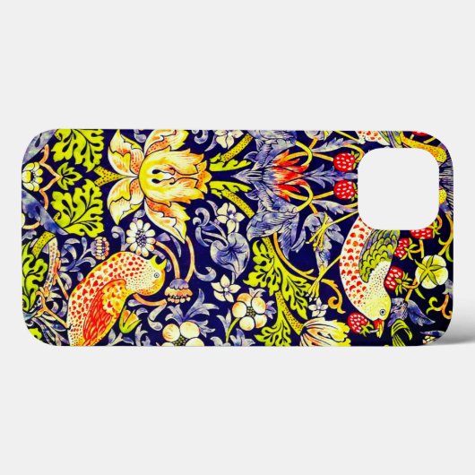 Coques Case-Mate iPhone Fraise Thief Oiseaux William Morris (Verso (horizontal))