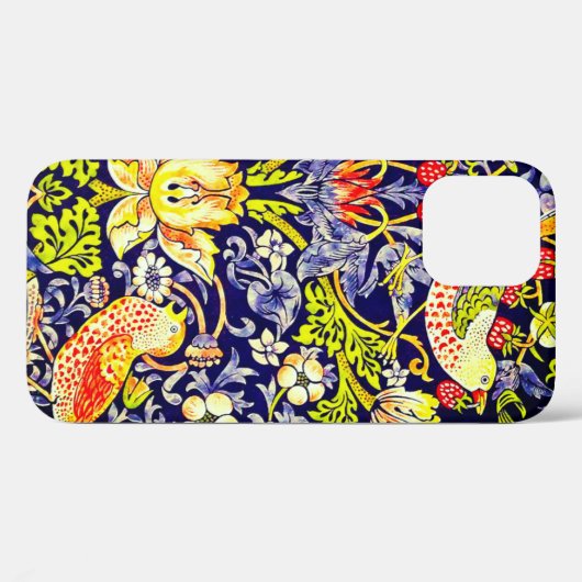 Coques Case-Mate iPhone Fraise Thief Oiseaux William Morris (Verso (horizontal))