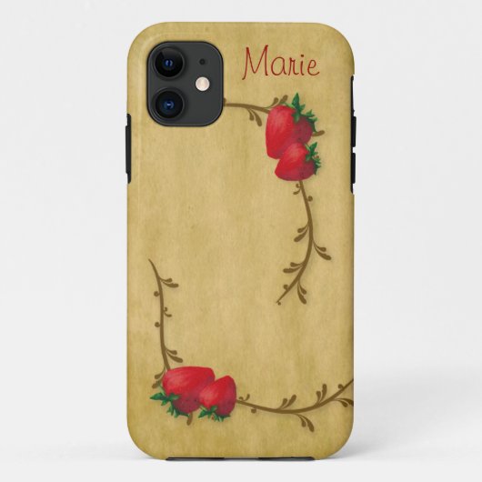 Coques Case-Mate iPhone Fraises (Dos)