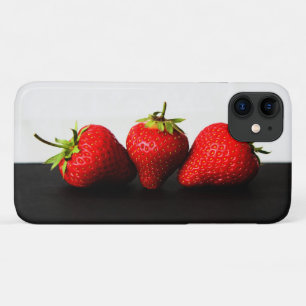 Case-Mate iPhone Case Fraises Blancs Sur Iphcna Noir