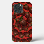 Coques Case-Mate iPhone Fraises couvertes de chocolat (Verso)