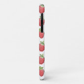 Coques Case-Mate iPhone Fraises d'aquarelle (Dos/Gauche)