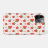 Coques Case-Mate iPhone Fraises et Coeurs sucrés (Dos (Horizontal))