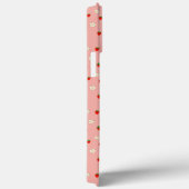 Coques Case-Mate iPhone Fraises et fleurs (Verso / Droite)