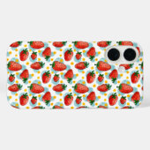 Coques Case-Mate iPhone Fraises et marguerites (Verso (horizontal))