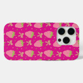 Coques Case-Mate iPhone Fraises et vaches roses et vertes (Verso (horizontal))