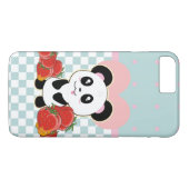 Coques Case-Mate iPhone Fraises Kawaii Panda mignonnes (Dos (Horizontal))