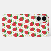 Coques Case-Mate iPhone Fraises mignonnes et étoiles (Verso (horizontal))