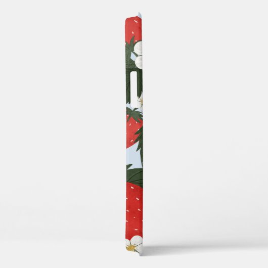 Coques Case-Mate iPhone Fraises : motif de fruits d'été. (Verso / Droite)