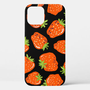 Case-Mate iPhone Case Fraises Noir : Texture Vintage sans fil