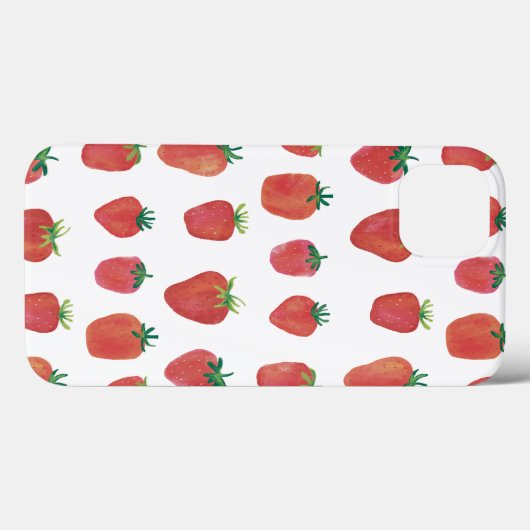 Coques Case-Mate iPhone Fraises peintes (Verso (horizontal))