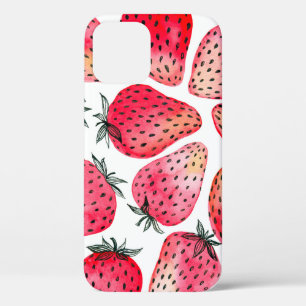 Case-Mate iPhone Case Fraises peintes à l'aquarelle et à l'encre
