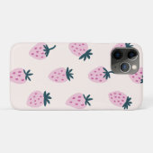 Coques Case-Mate iPhone Fraises rose (Dos (Horizontal))