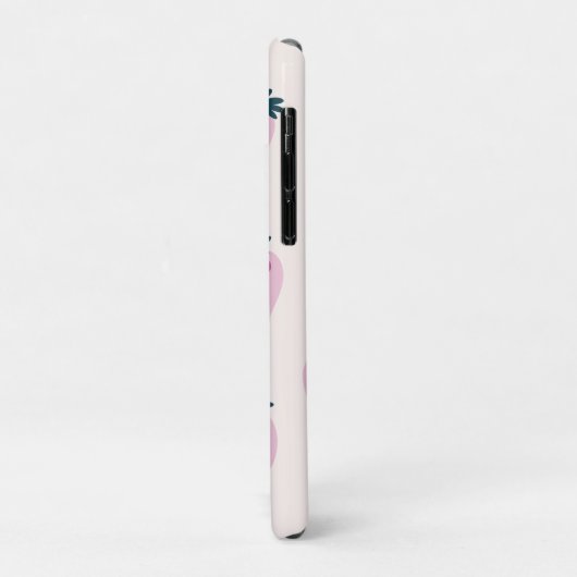 Coques Case-Mate iPhone Fraises rose (Dos/Gauche)