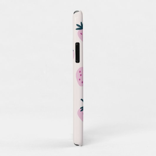 Coques Case-Mate iPhone Fraises rose (Dos/Droite)