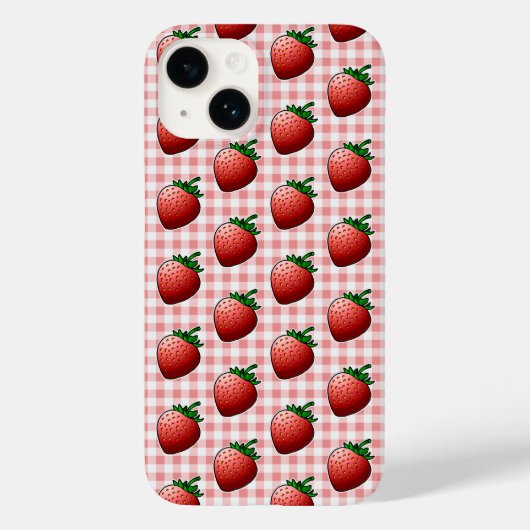 Coques Case-Mate iPhone Fraises Rouges (Verso)