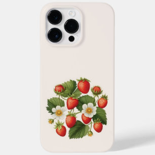 Coque Pour Pour iPhone 14 Pro Max Fraises sauvages Été Vibes Aquarelle
