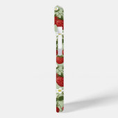 Coques Case-Mate iPhone Fraises sur monogramme vert (Verso / Gauche)