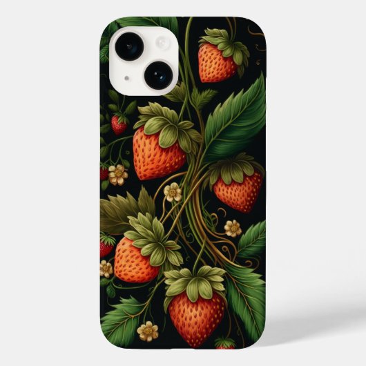 Coques Case-Mate iPhone Fraises vintages (Verso)