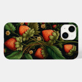 Coques Case-Mate iPhone Fraises vintages (Verso (horizontal))